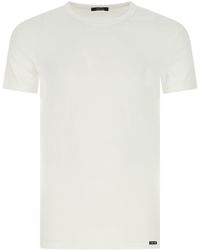 Tom Ford - Stretch Cotton T-Shirt - Lyst