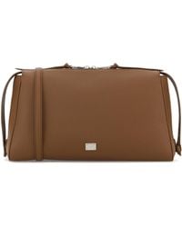 Dolce & Gabbana - Camel Leather Vittoria Handbag - Lyst