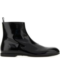 Jil Sander - Leather Ankle Boots - Lyst