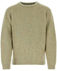 Lemaire - Maglione in misto mohair stretch verde salvia - Lyst