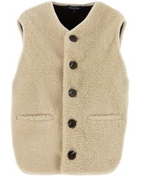 Soeur - Sand Teddy Fabric Fusil Vest - Lyst