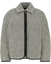 JW Anderson - Melange Grey Wool Blend Jacket - Lyst
