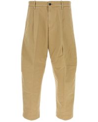 Nine:inthe:morning - Beige Cotton Blend Giulio Pant - Lyst