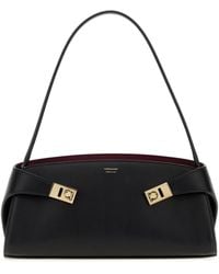 Ferragamo - Salvatore Leather Hug Shoulder Bag - Lyst