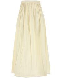 Amotea - Cream Cotton Charlie Skirt - Lyst