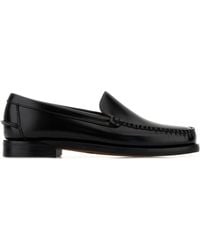Sebago - Black Leather Frank Loafers - Lyst