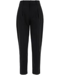 PT Torino - Black Stretch Cotton Blend Daisy Pant - Lyst