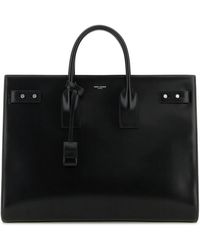 Saint Laurent - Leather Sac De Jour Handbag - Lyst