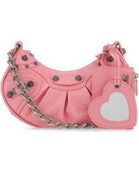 Balenciaga - Leather Crossbody Bag With Metal Studs And Buckles - Lyst