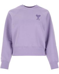 ami purple sweatshirt