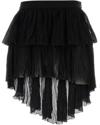 Blumarine - Crepe Mini Skirt - Lyst