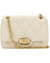 Burberry - Ivory Leather Small Strand Shoulder Bag - Lyst