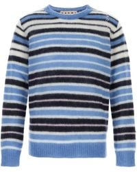 Marni - Maglione in misto mohair ricamato - Lyst