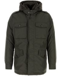 Moorer - Dark Brown Polyester Down Jacket - Lyst