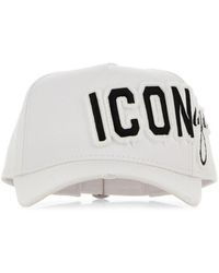 DSquared² - Cappello da baseball in cotone bianco - Lyst