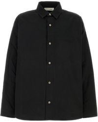 Fear Of God - Slate Cotton Oversize Shirt - Lyst