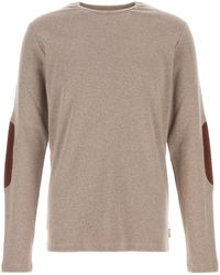 MM6 by Maison Margiela - Cappuccino Cotton Blend T-shirt - Lyst