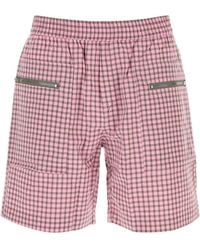GIMAGUAS - Embroidered Cotton Quique Bermuda Shorts - Lyst