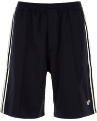 adidas - Black Stretch Twill X Wales Bonner Bermuda Shorts - Lyst