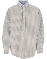 Hed Mayner - Embroidered Oxford Reversible Shirt - Lyst