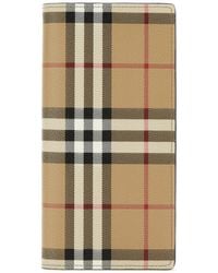 Burberry - Printed Canvas Wallet - Lyst