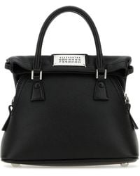 Maison Margiela Mm11 Rubber 5Ac Handbag With Leather Trims