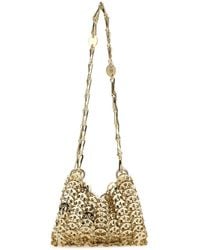Rabanne - Borsa a spalla 1969 nano in metallo oro - Lyst