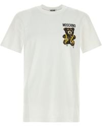 Moschino - White Cotton T-shirt - Lyst