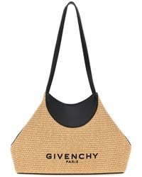 Givenchy - Raffia Small Facet Shoulder Bag - Lyst