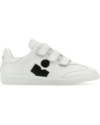 Isabel Marant - Sneakers in pelle beth con logo a contrasto - Lyst