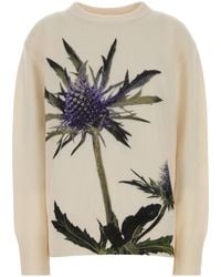 Blumarine - Maglione in misto lana avorio - Lyst