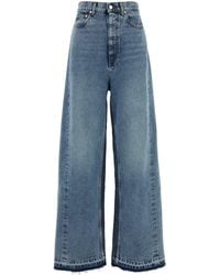 Stella McCartney - Two-Tone Wash Slouchy Straight Leg Jeans - Lyst