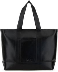 McQueen - Black Leather Shopping Bag - Lyst