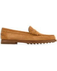 Tod's - Camel Suede Loafers - Lyst