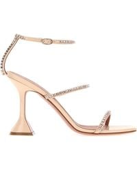 AMINA MUADDI - Skin Leather Gilda Sandals - Lyst
