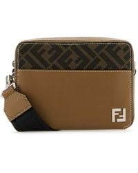 Fendi - Borsa a tracolla Camera in tessuto ricamato - Lyst
