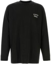 KENZO - Black Cotton T-shirt - Lyst