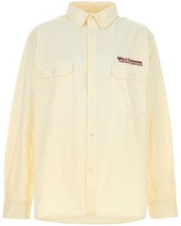 Willy Chavarria - Cream Cotton Oversize Shirt - Lyst
