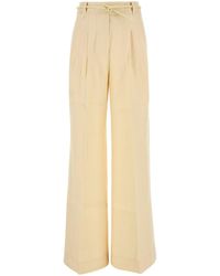 Zimmermann Illuminate Linen Wide Leg Pant in Pink | Lyst