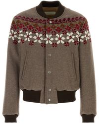 Dries Van Noten - Mud Wool Blend Valtor Bomber Jacket - Lyst