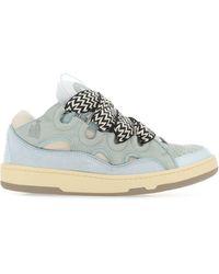 Lanvin Curb Lace-up Chunky Sneakers - Blue