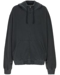 Maison Margiela - Graphite Cotton Oversize Sweatshirt - Lyst