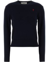 Ami Paris - Ami Midnight Wool Sweater - Lyst
