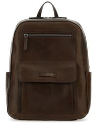 The Bridge - Zaino Alberto Wild in pelle marrone - Lyst