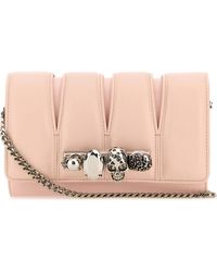 McQueen - Leather The Slash Clutch - Lyst