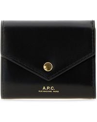 A.P.C. - Leather Envelope Coin Purse - Lyst