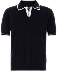 Dolce & Gabbana - Dolce & Gabbana Midnight Knit Polo Shirt - Lyst