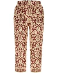 Pantamolle - Pantalone Urtiga in lino stampato - Lyst