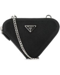 Prada - Brushed Leather Mini Bag - Lyst