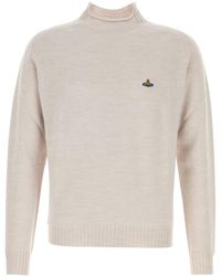 Vivienne Westwood - Sand Wool Fisherman Sweater - Lyst